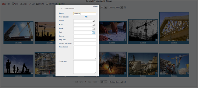 Editing several images at once in the Gallery